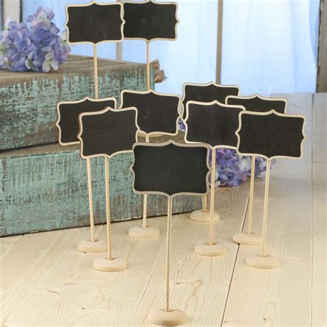 Small Laser Cut Chalkboard Signs - Mini Chalkboards - Unfinished Wood - Craft Supplies