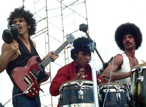 Santana performing at Woodstock, 1969.