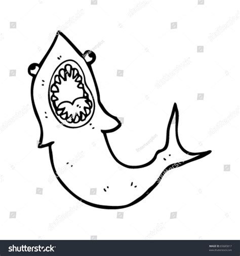 Shark Attack Drawing Stock Vector (Royalty Free) 65685817 | Shutterstock