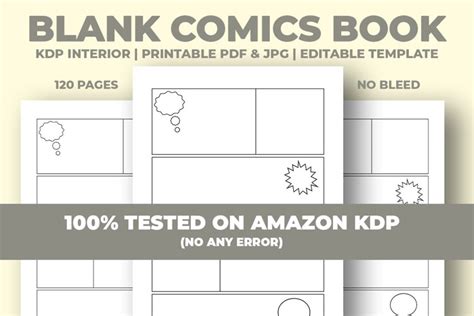 Blank Comics Book KDP Interior