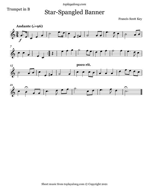 Star-Spangled Banner – toplayalong.com