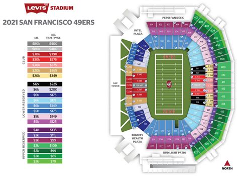 Levi's® Stadium Seating Map - Levi's® Stadium