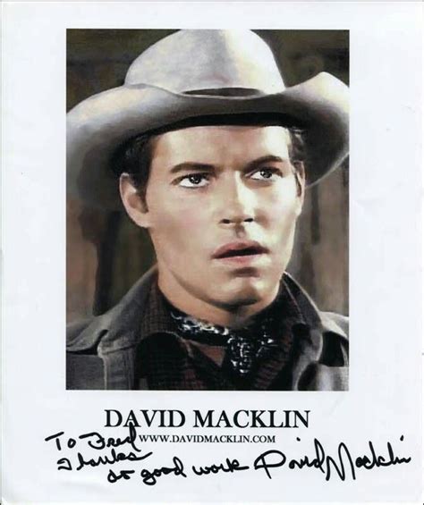 David Macklin | The virginian, Actors, Over the years