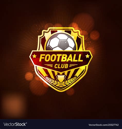 Football club logo design template Royalty Free Vector Image