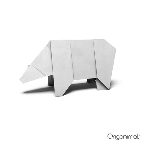 Polar Bear Origami Printable Design & Instructions - Etsy