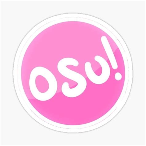 "Osu!" Sticker for Sale by AshleighPNL | Redbubble