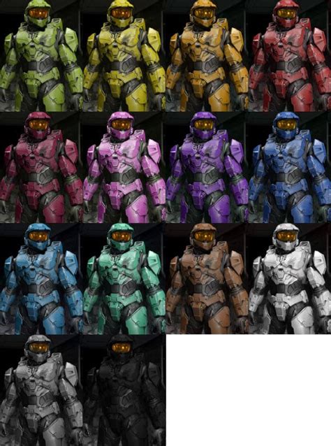 Halo Infinite Multiplayer Colors: Credit to @pizzaman1962 on Twitter : r/halo