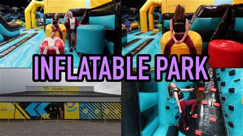 BEING BIG KIDS AT JUMPIN FUN DERBY *INFLATABLE PARK* - YouTube