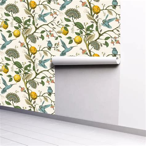 Bluebird Self adhesive Wallpaper Fresh Lemon Tree Wallpaper - Temu