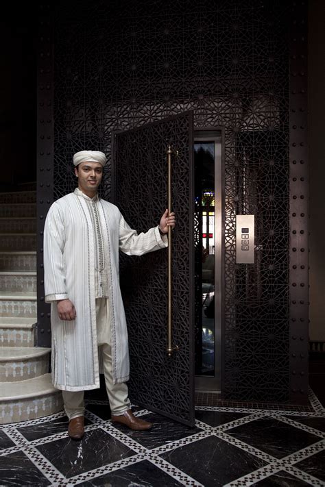 a man standing in front of a door