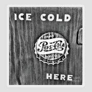 1950s Pepsi Vending Machine Logo 1 black and white Photograph by Paul ...