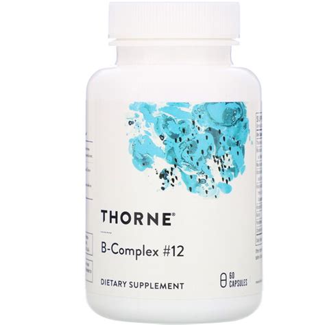 Thorne Research, B-Complex #12, 60 Capsules - iHerb