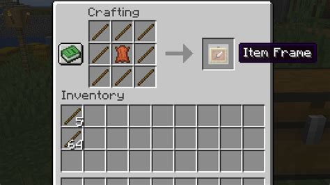 How to Make an Item Frame in Minecraft | DiamondLobby