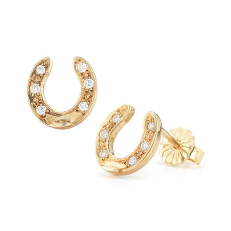 Diamond Horseshoe Earrings - deJonghe Original Jewelry