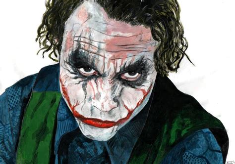 Heath Ledger Joker Painting at PaintingValley.com | Explore collection ...