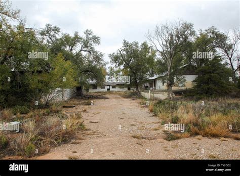 Glenrio ghost town along Historic route 66, Glenrio, Texas Stock Photo ...