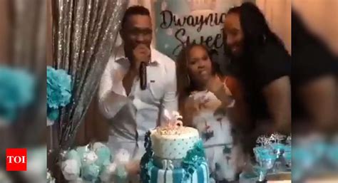 Dwayne Bravo grooves to 'Champion' song on daughter's birthday | Off ...