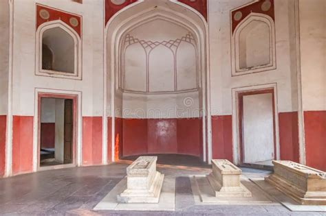 Humayun Tomb Inside View at Morning from Unique Perspective Stock Image ...