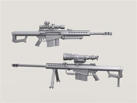 Barrett M107 Sniper Rifle set (Incl’ 2 Bodies) Legend -LF3D075