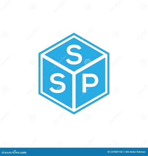 SSP Letter Logo Design on Black Background. SSP Creative Initials ...