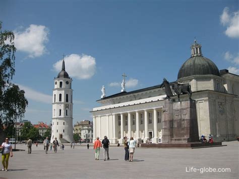 Vilnius Cathedral Square (Saint Stanislav Cathedral + bell tower of the ...