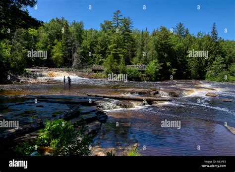 Lower Tahquamenon Falls in Tahquamenon Falls State Park, located near ...