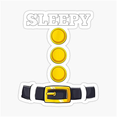 "Sleepy-Dwarf-Halloween-Costume-Funny-Gift-Idea-Sleepy-Dwarf-" Sticker ...