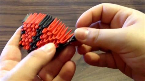 3d origami snake tutorial - YouTube