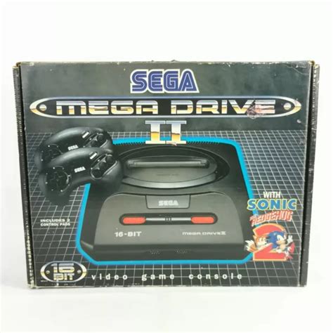 SEGA MEGA DRIVE 2 Console Black Boxed + Sonic Bundle PAL £89.99 ...