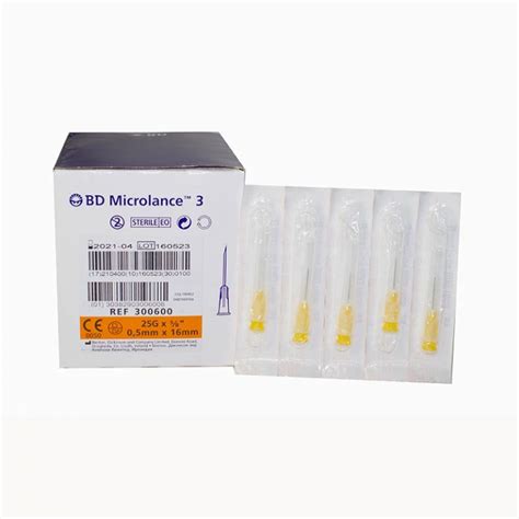 BD Microlance Needle 25g 5/8" - BD Microlance Needles, Disposable Medical Consumables, Syringe ...