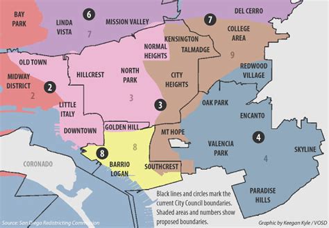 Current and Proposed San Diego City Council Boundaries Map… | Flickr