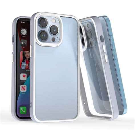 3 In 1 Two-color TPU + Acrylic Shockproof Phone Case For iPhone 13 Pro ...