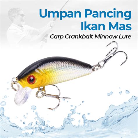 Weihe Umpan Pancing Ikan Mas Carp Crankbait Minnow Lure - LD07 - Gray - JakartaNotebook.com