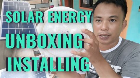 Unboxing Installing A Home Solar Lights Indoor Outdoor DIY - YouTube
