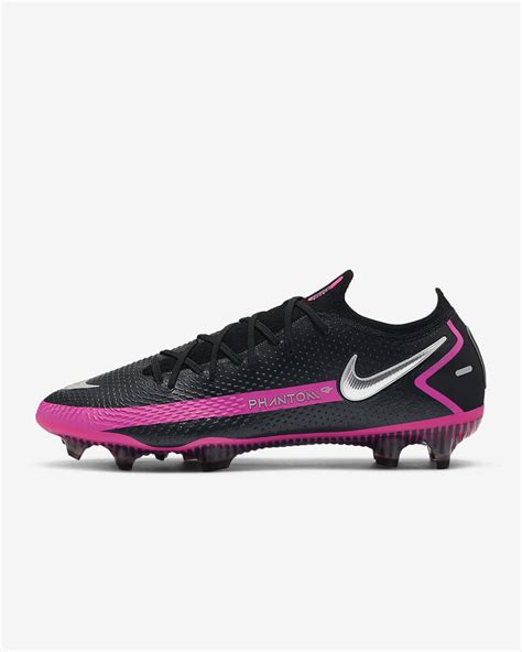 Nike Phantom GT Elite FG - Black / Pink Blast / Metallic Silver ...