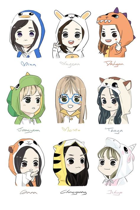 Twice | credit to owner | kpop gg | Dessin kawaii, Idée dessin, Dessin