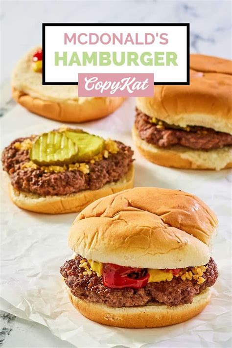 How to Make McDonald's Hamburger - CopyKat Recipes