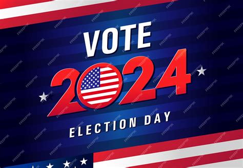 Premium Vector | Vote 2024 election day usa social media poster ...