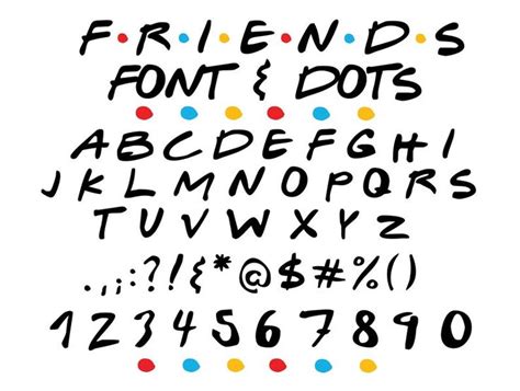 Friends Font Svg Friends Tv Show Svg Silhouette Dxf Cricut Friends Font, Friends Tv Show ...