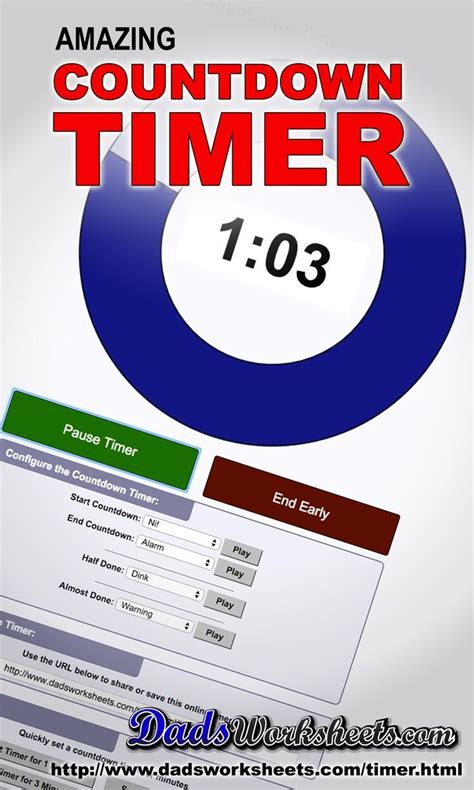 Online Countdown Timer | Math facts addition, Classroom timer, Timer