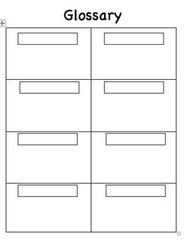 Glossary Template by HeidiC | Teachers Pay Teachers