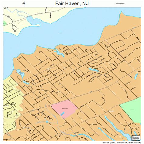 Fair Haven New Jersey Street Map 3422440