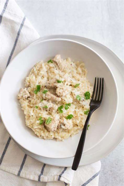 Creamy Instant Pot Chicken Risotto - Food Banjo