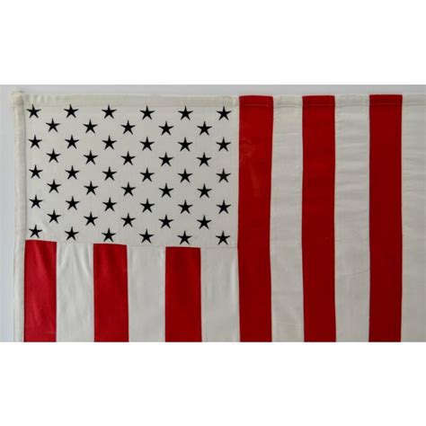 Vertical 50 Star American Flag, Wall Art Decor | Chairish