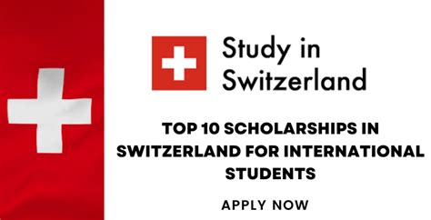 Top 10 Scholarships in Switzerland for International Students