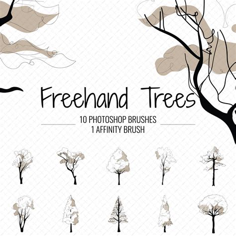 Brush Freehand Trees | Tree photoshop, Photoshop rendering, Photoshop