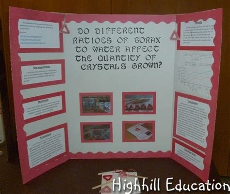 Highhill Homeschool: Growing Borax Crystals - Science Fair Project