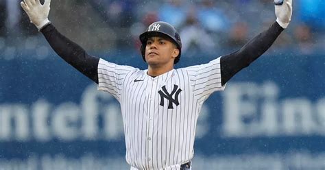 Juan Soto's 3-run double leads Yankees to rain-shortened win, sweep of ...