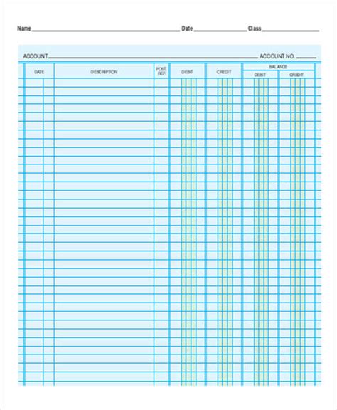 Free Printable Accounting Sheets - PRINTABLE TEMPLATES