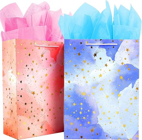 72 PC 10x13 Large Happy Birthday Party Gift Bags & Tissue Paper Kit ...